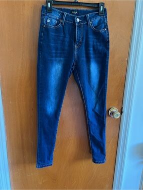 Modern Eternity Dark Blue Denim Jeans